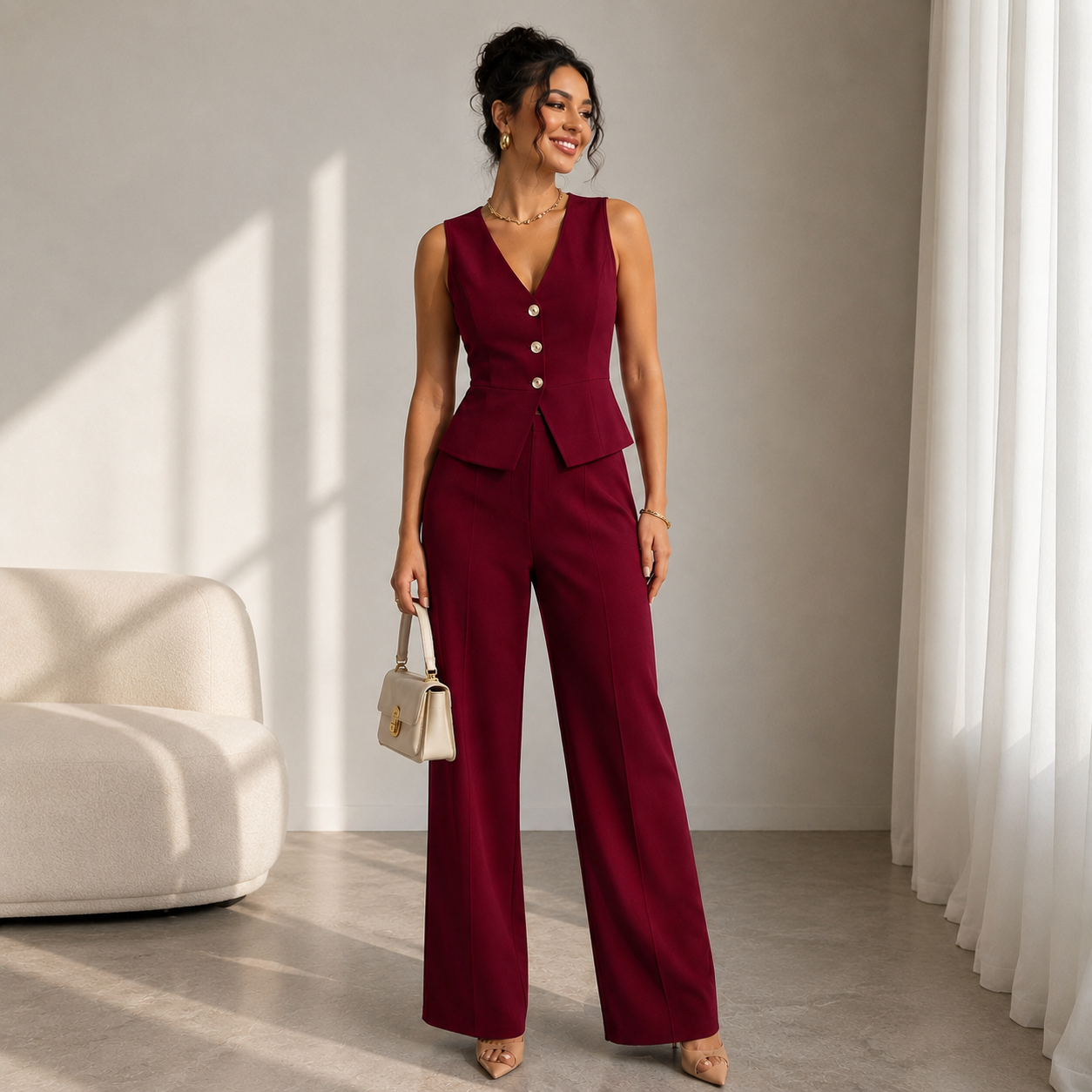 Elegante Gilet Set