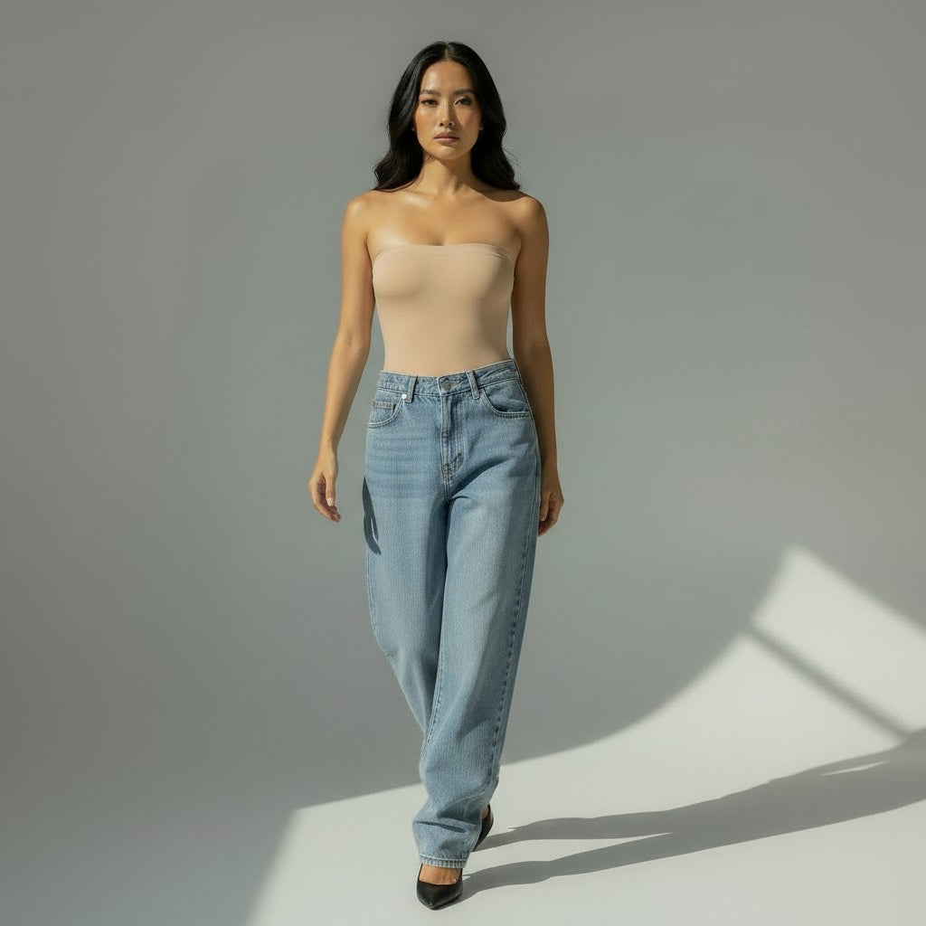 Bodysuit shapewear strapless